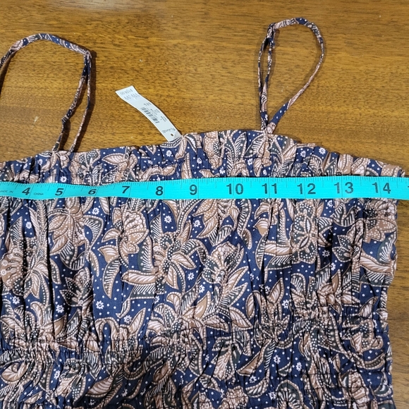 Madewell Smocked Bubble-Hem Midi Dress in Paisley NV466 - Picture 12 of 12